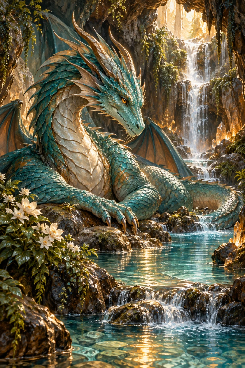 Le dragon de la source